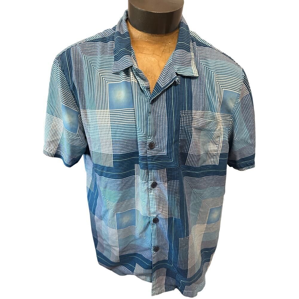 Tommy Bahama Men’s XL Silk Short Sleeve Button Down